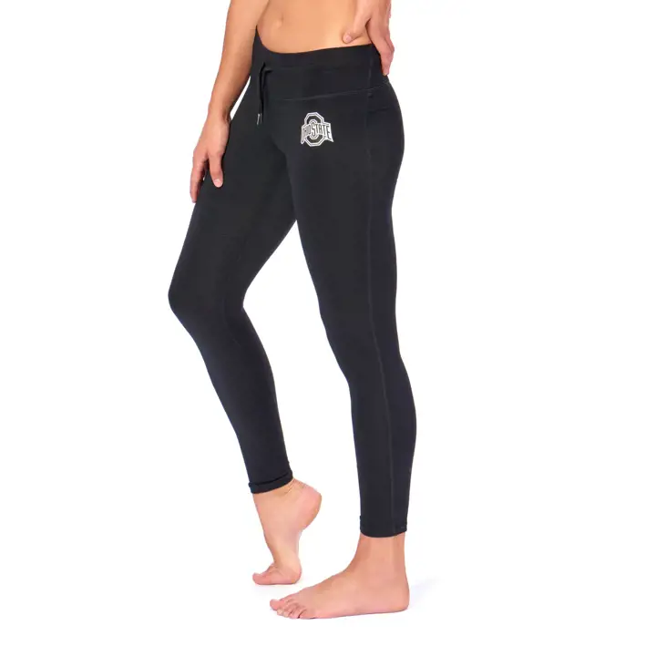 Ohio State Buckeyes NCAA Legging côtelé femme NOIR