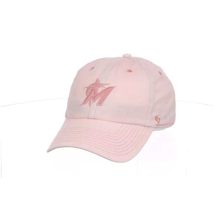 Miami Marlins MLB FEMMES HAZE LOGO '47 CLEAN UP PNK