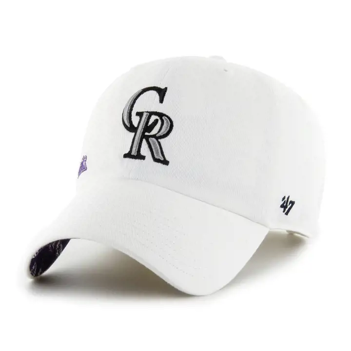Colorado Rockies MLB Femme CONFETTI ICON '47 CLEAN UP BLANC