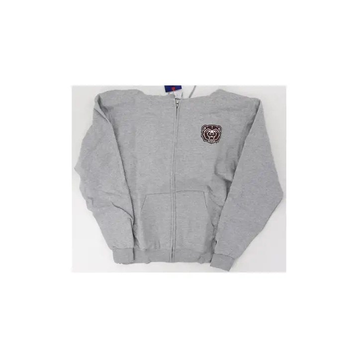 Sweat à capuche zippé NCAA Missouri State Bears GRIS