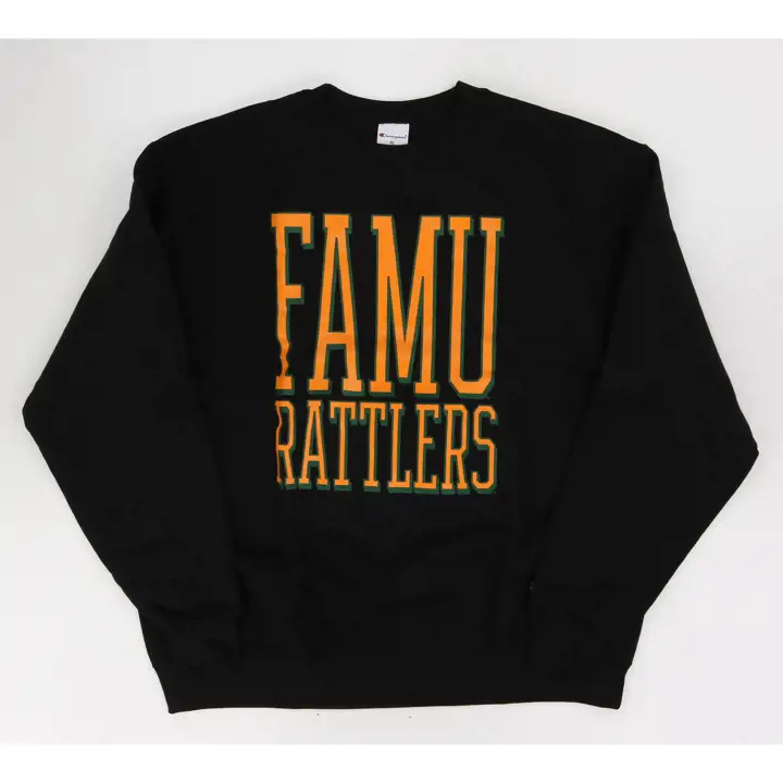 Florida A&M Rattlers NCAA Powerblend Crew BLK