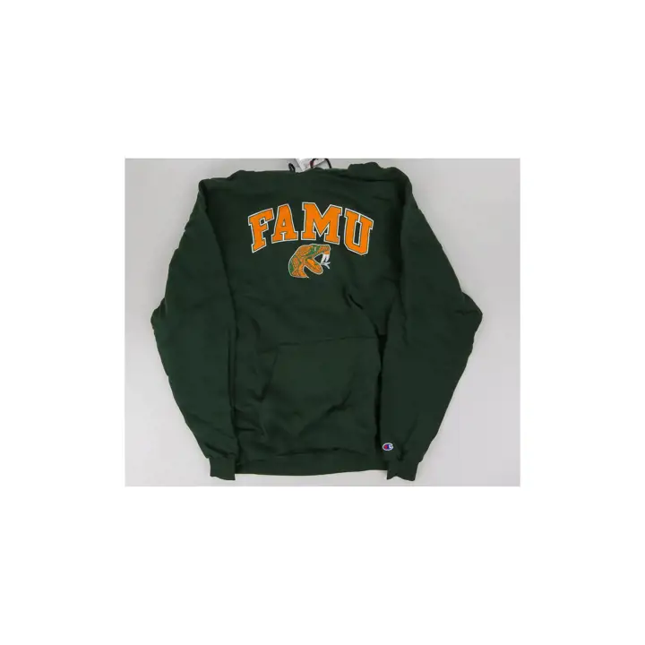 Sweat à capuche Powerblend Arch & Logo NCAA Rattlers de Florida A&M, vert