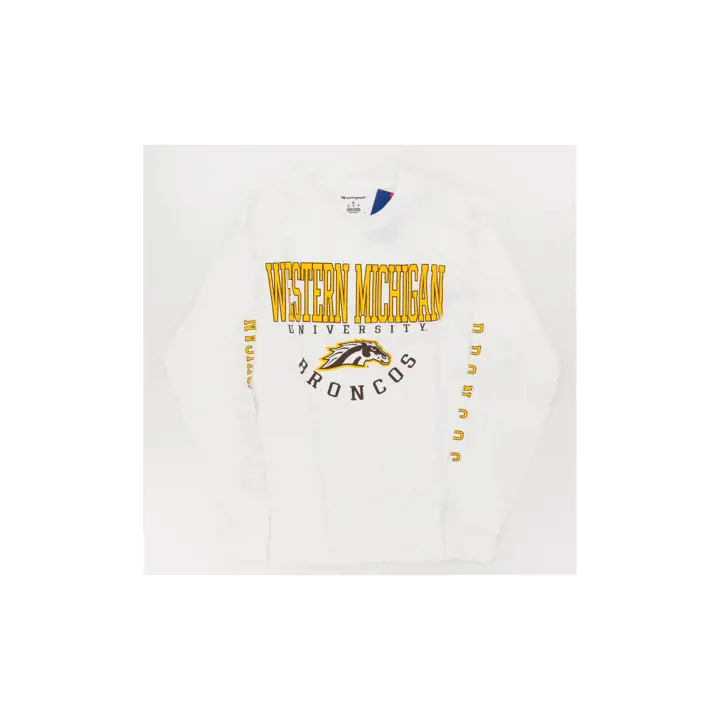T-shirt manches longues NCAA Multi Hit Broncos de Western Michigan BLANC