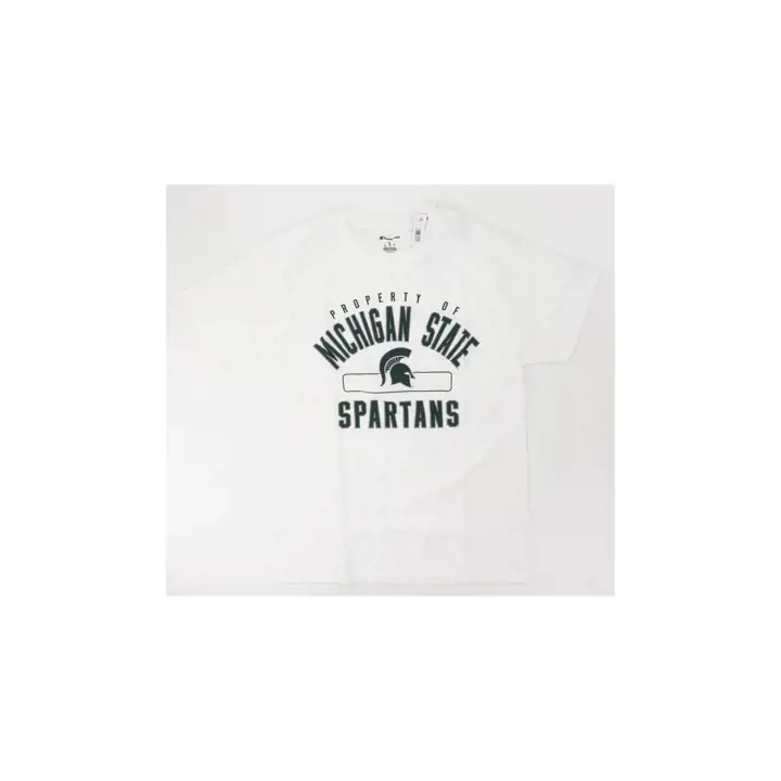 Michigan State Spartans T-shirt NCAA Property Of Homme Blanc
