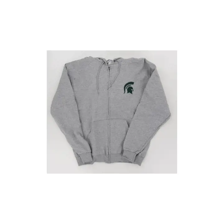 Sweat à capuche zippé NCAA Michigan State Spartans GRIS