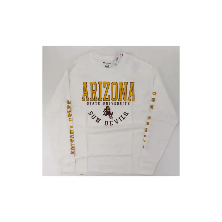 T-shirt à manches longues multi-frappes Arizona State Sun Devils NCAA WHT