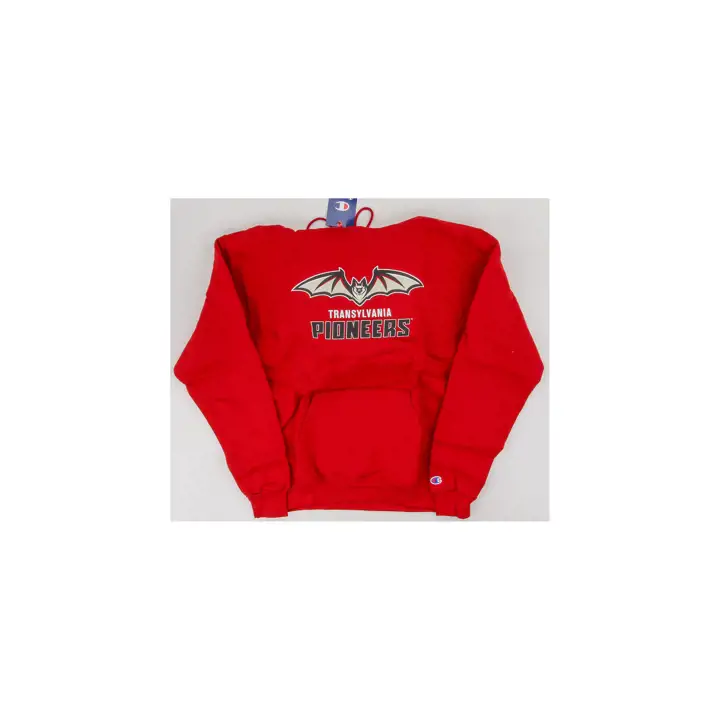 Transylvania Pioneers NCAA Arch & Logo Powerblend Hoodie ROUGE