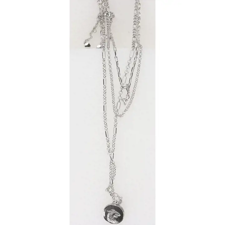 Collier avec logo des Falcons d'Atlanta ARGENT