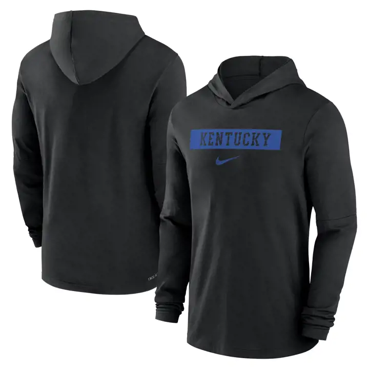 WILDCATS NCAA DRIFIT TEAM ISSUE HOODED TEE MANCHES LONGUES 24 NOIR