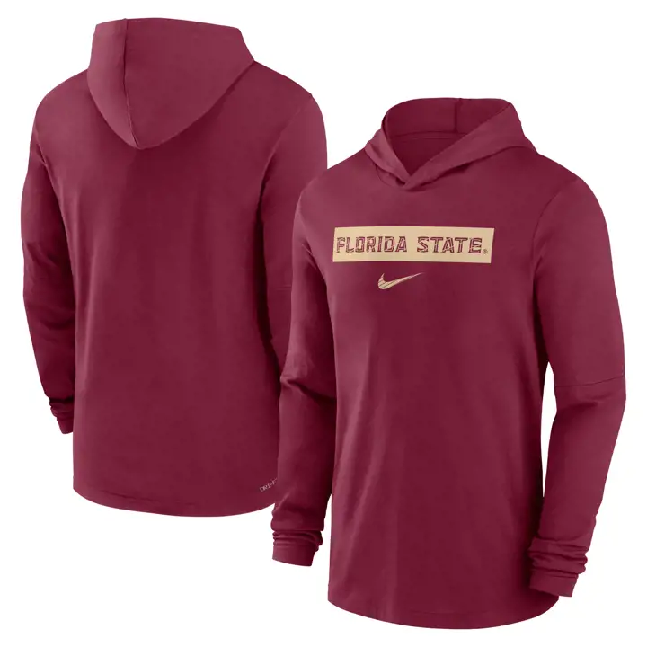 TEE-SHIRT À CAPUCHE MANCHES LONGUES SEMINOLES NCAA DRIFIT ÉQUIPE 24 MAR