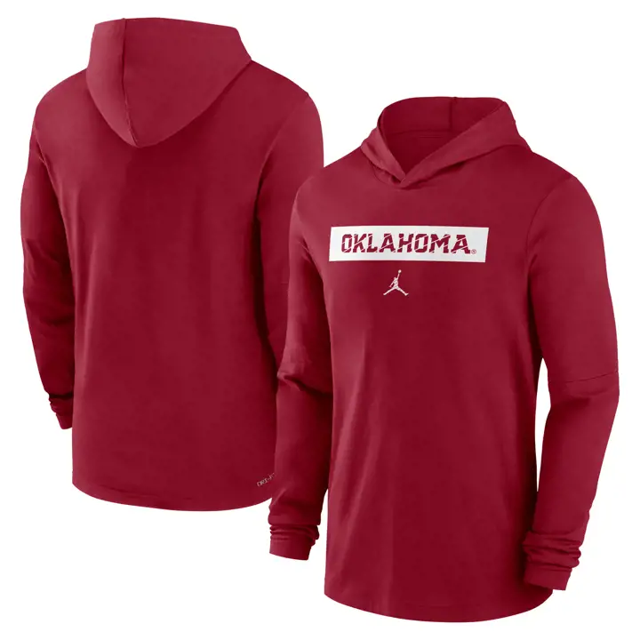 SOONERS NCAA DRIFIT HOODIE MANCHES LONGUES TISSU ÉQUIPE 24 CRIM