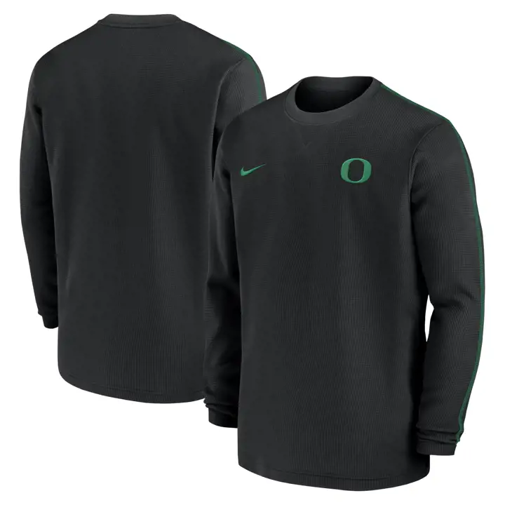 T-SHIRT MANCHES LONGUES OREGON DUCKS NCAA COACHES CREW 24 NOI/VER