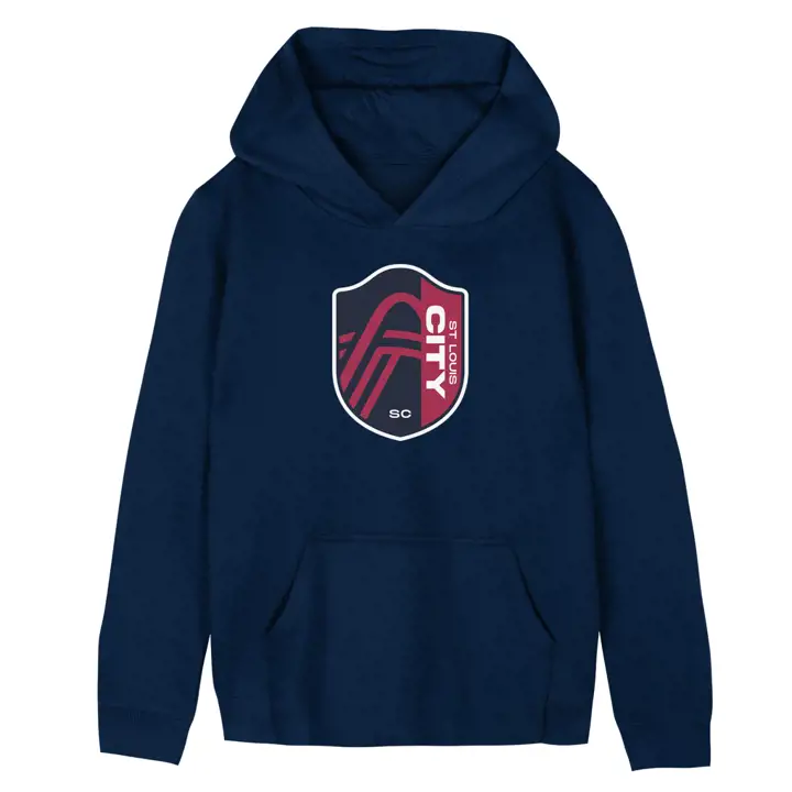 St. Louis City SC MLS Sweat à Capuche Logo Principal Enfant Marine