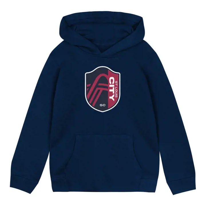 St. Louis City SC MLS Sweatshirt à Capuche Enfant Logo Primaire Bleu Marine