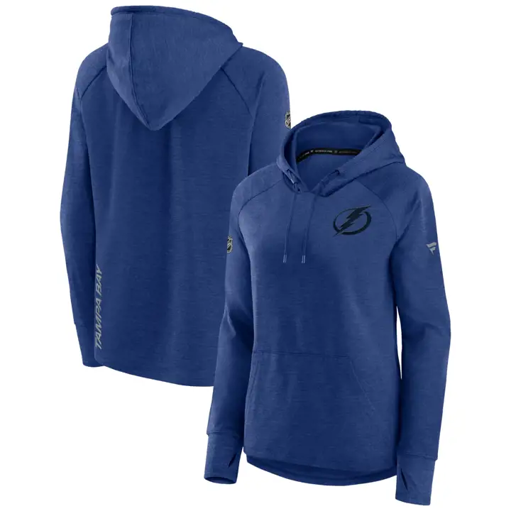 Chandail à capuchon performant pour femme de la LNH Tampa Bay Lightning 23 bleu foncé