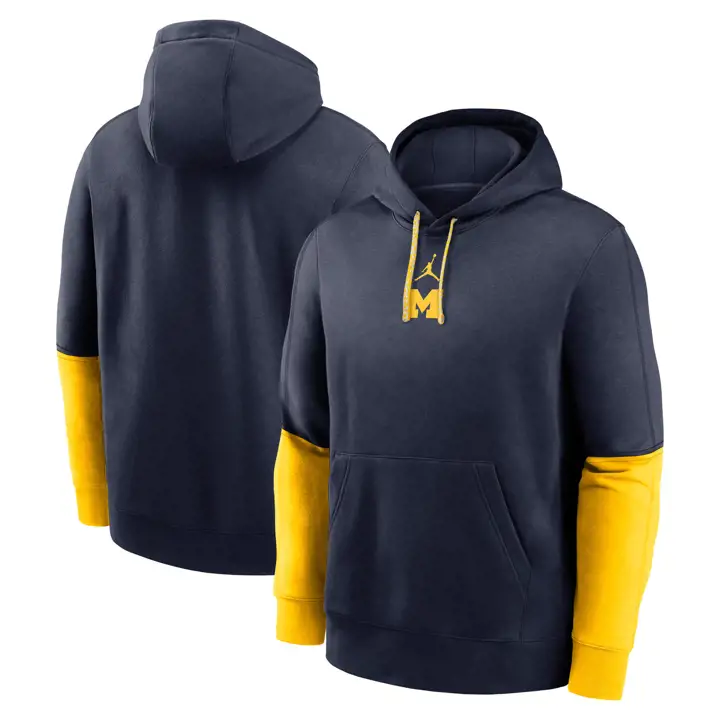 SWEAT À CAPUCHE EN POLAIRE CLUB ÉDITION ÉQUIPE NCAA MICHIGAN WOLVERINES 24 NA