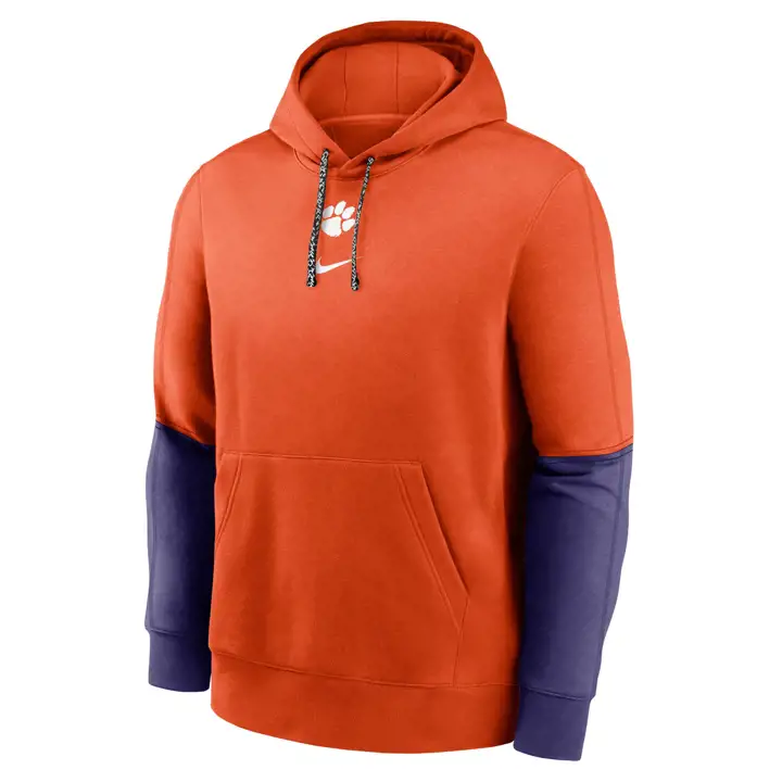 SWEAT À CAPUCHE EN POLAIRE CLEMSON TIGERS NCAA TEAM ISSUE CLUB 24 ORG/PUR