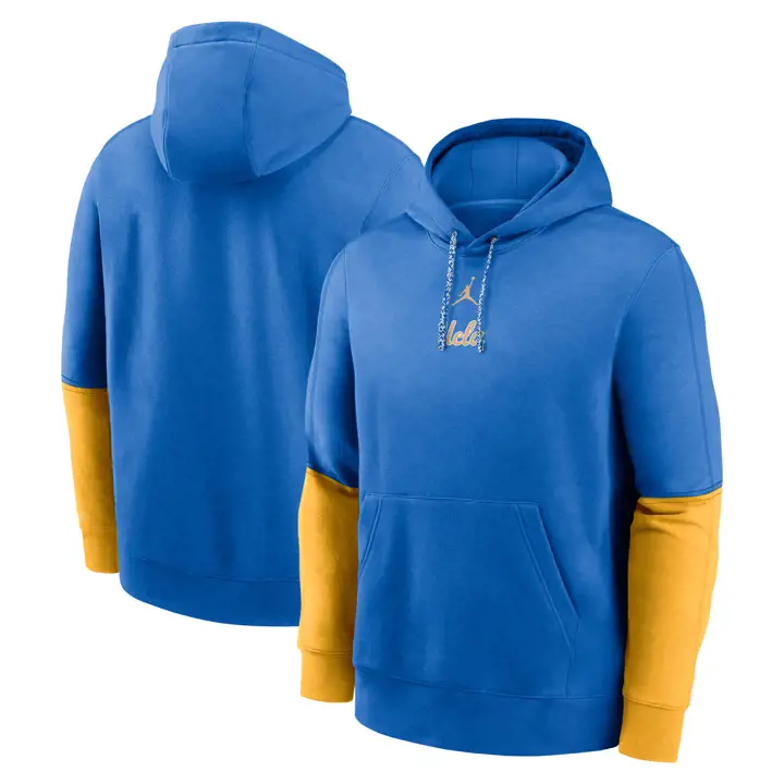 UCLA BRUINS SWEAT À CAPUCHE EN MOLLETON CLUB ÉDITION ÉQUIPE NCAA 24 BLEU/GL/BL