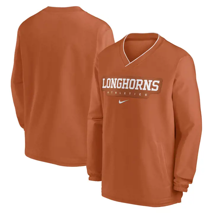 TEXAS LONGHORNS NCAA COUPE-VENT LATÉRALE LS24 ORG/ORG/WHT