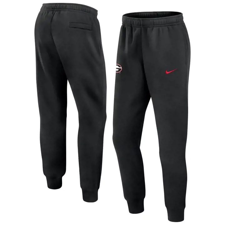 Georgia Bulldogs NCAA TEAM ISSUE CLUB FLEECE JOGGER 24 BLK