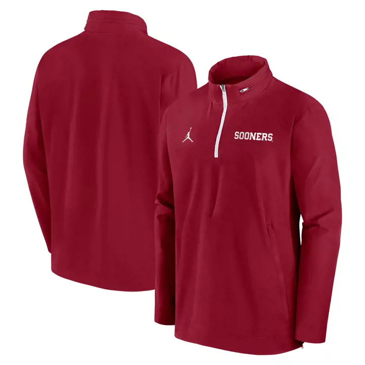 VESTE LÉGÈRE POUR ENTRAÎNEUR NCAA OKLAHOMA SOONERS 24 CRIM/BLC