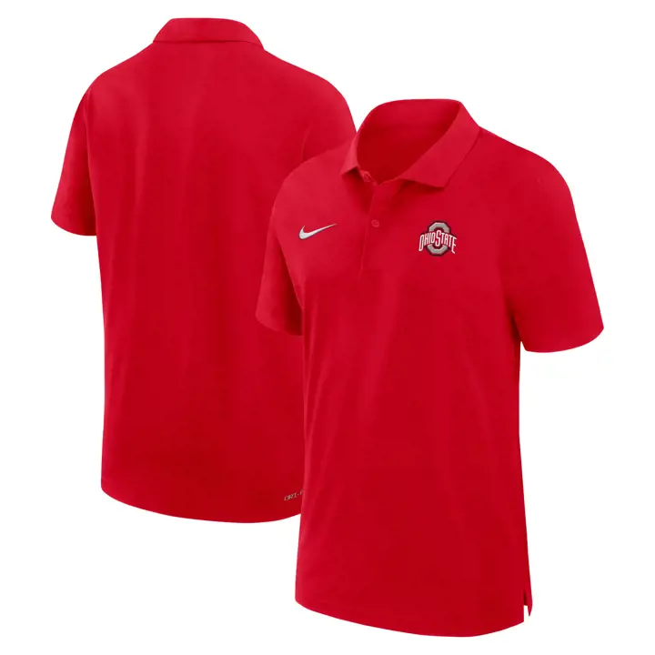 POLO D'ENTRAÎNEUR SÉCHAGE RAPIDE NCAA OHIO STATE BUCKEYES 24 ROUGE