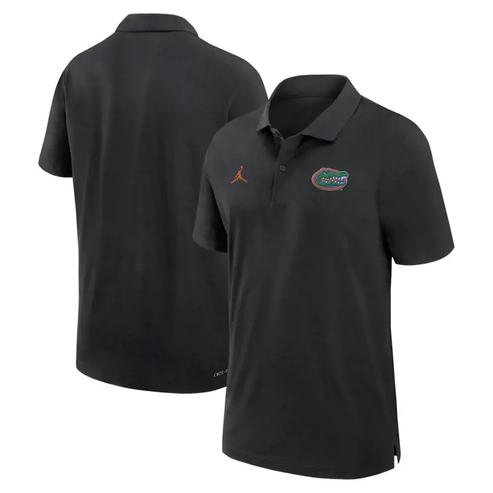 POLO FLUIDE EN COTON FLORIDA GATORS NCAA DRI-FIT ENTRAÎNEUR NOIR 24