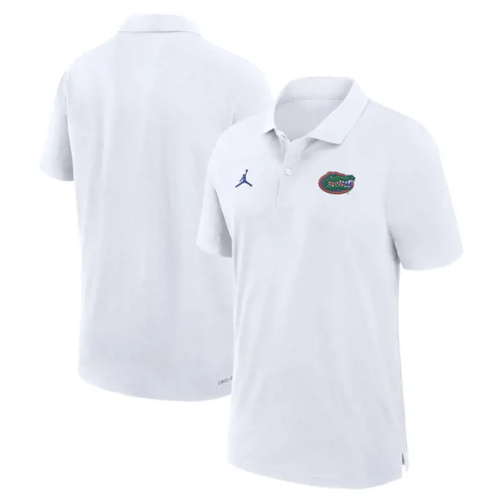 POLO D'ENTRAÎNEMENT DRI-FIT NCAA FLORIDA GATORS 24 BLANC
