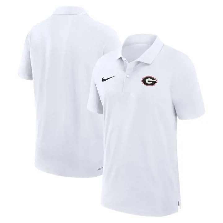 POLO D'ENTRAÎNEMENT DRI-FIT GEORGIA BULLDOGS NCAA 24 BLANC