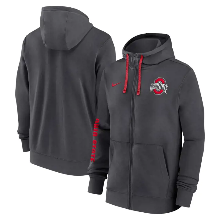 SWEAT À CAPUCHE EN LAINE POLAIRE OHIO STATE BUCKEYES NCAA CLUB ÉDITION ÉQUIPE 24 AN