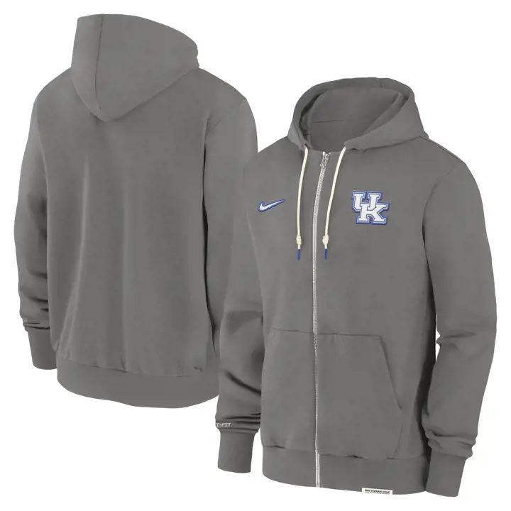 KENTUCKY WILDCATS NCAA SWEAT À CAPUCHE EN POLAIRE DRI-FIT FZ HOMME 24 GRIS/IVO