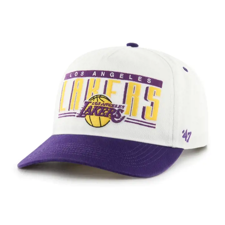Los Angeles Lakers NBA Casquette "Double Header Hitch" '47 blc/ vio/ gri
