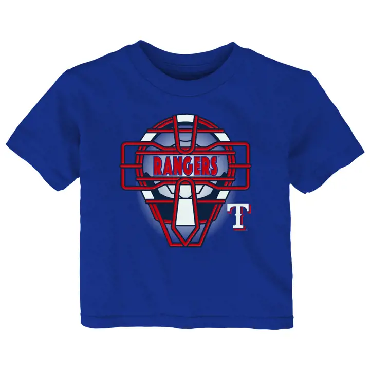T-shirt pour bébés Texas Rangers MLB - Masque de receveur - bleu