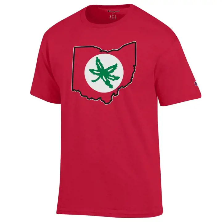 OHIO STATE BUCKEYES NCAA 2F T-SHIRT ROUGE BUCKEYE STATE