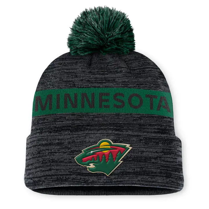 Bonnet à pompon Minnesota Wild 24 NHL AP BLK