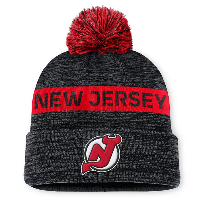 Bonnet New Jersey Devils 24 NHL AP avec pompon noir
