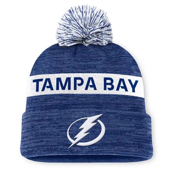 Bonnet pompon manchette Tampa Bay Lightning 24 NHL AP NAVY