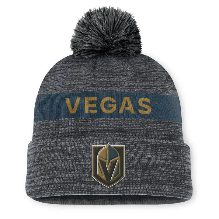 Bonnet à pompon avec revers Vegas Golden Knights 24 NHL AP BLK