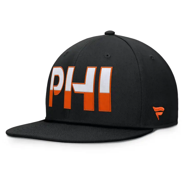 Philadelphia Flyers Casquette noire NBA Rink Snapback 24