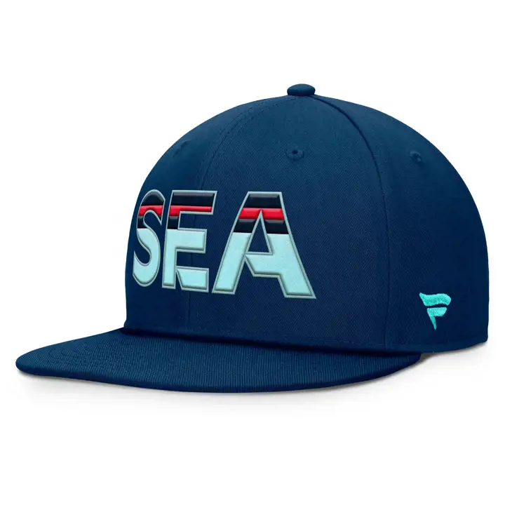 Seattle Kraken 24 LNH AP Casquette Snapback MARINE