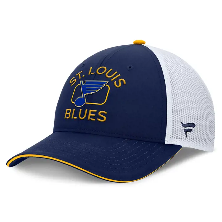 St. Louis Blues Casquette Trucker AP 24 LNH Bleu Marine