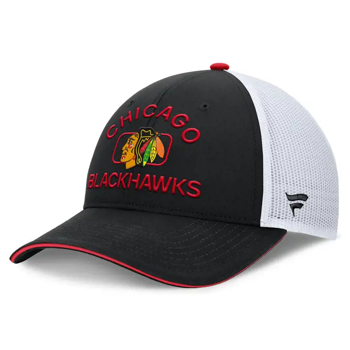 Chicago Blackhawks 24 NHL AP Trucker NOIR