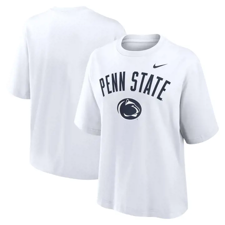 PENN STATE NITTANY LIONS NCAA FEMME COTON CAMPUS BOXY CRO