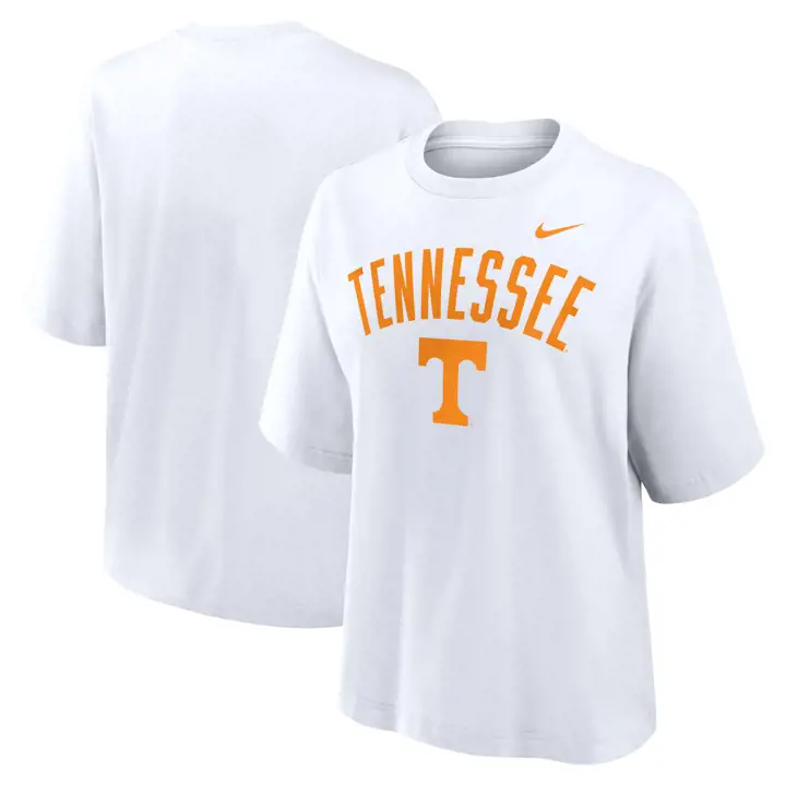 TENNESSEE VOLUNTEERS NCAA WOMEN'S COTTON CAMPUS BOXY CROP 24