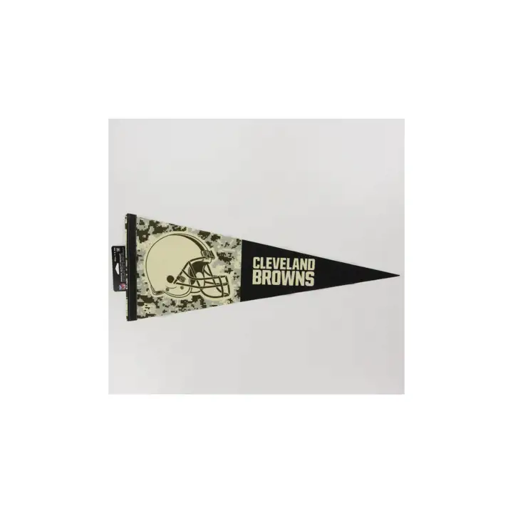 Fanion de qualité supérieure Cleveland Browns 12x30 - Militaire AST