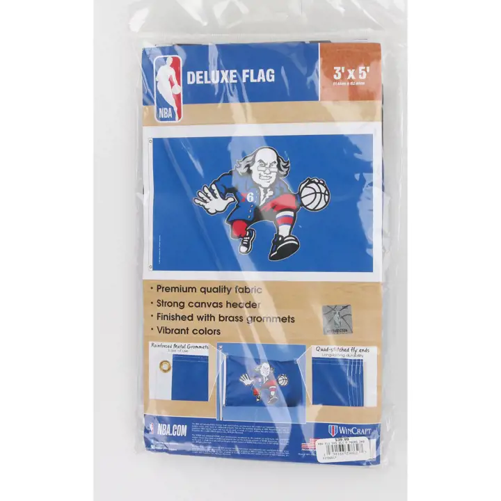 Drapeau de luxe 3x5 des 76ers de Philadelphie - AST secondaire