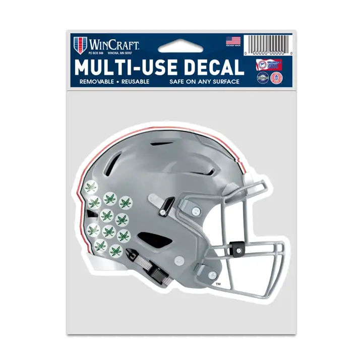 Autocollant découpé Ohio State Buckeyes 4x4 - Casque AST