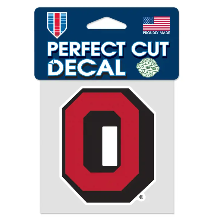 Autocollant découpé Ohio State Buckeyes 10x10cm - Rétro AST