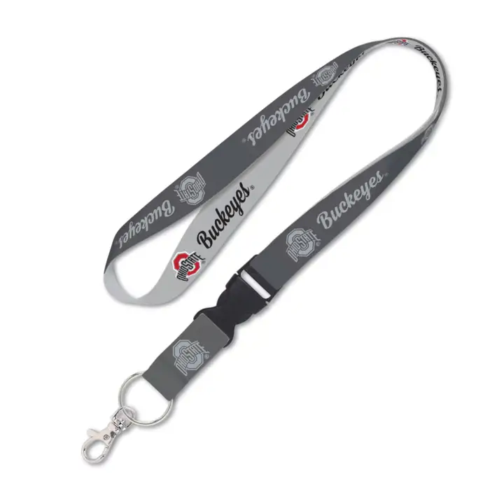 Cordon d'équipe Ohio State Buckeyes GRIS