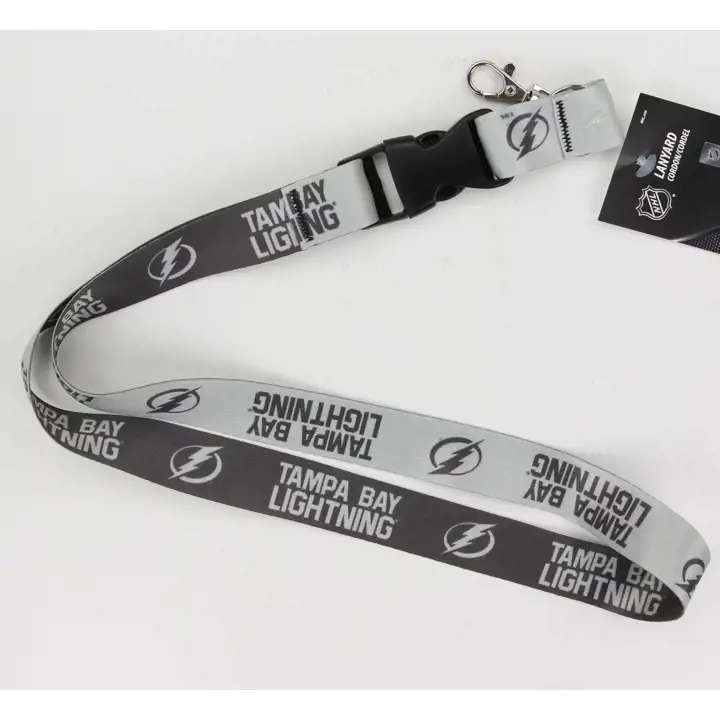 Lanière d'équipe Tampa Bay Lightning GRY